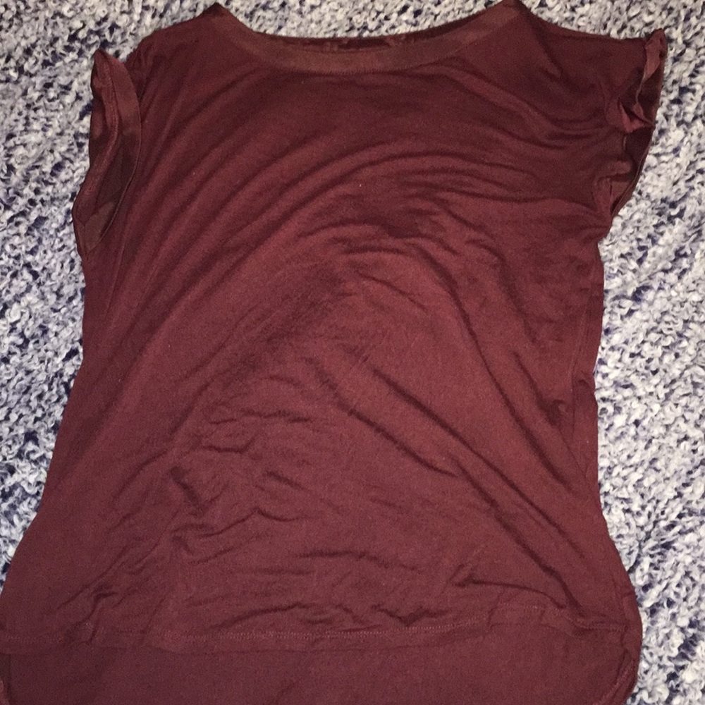 Burgundy blouse